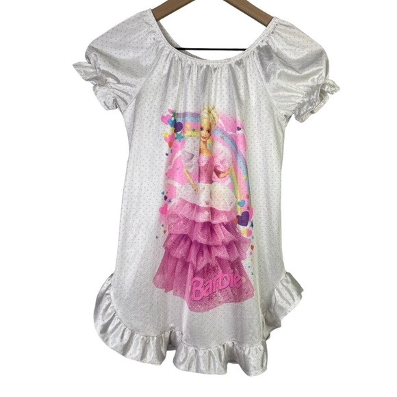 Vintage 1996 Barbie Flame Resistant Girls Nightgown - Picture 1 of 6